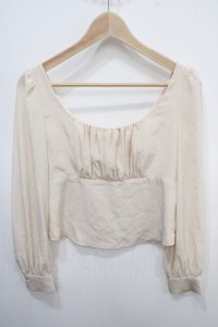 abilletage / ジュエリットブラウス  アイボリー Y-25-04-30-124-GO-BL-SZ-ZY