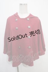 PEACE NOW / ナポレオンケープポンチョ M 赤 Y-25-04-30-126-PU-JA-SZ-ZT199