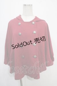 PEACE NOW / ナポレオンケープポンチョ M 赤 Y-25-04-30-126-PU-JA-SZ-ZT199