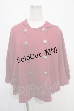 画像1: PEACE NOW / ナポレオンケープポンチョ M 赤 Y-25-04-30-126-PU-JA-SZ-ZT199