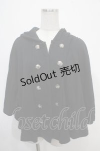 PEACE NOW / ナポレオンケープポンチョ M 黒 Y-25-04-30-127-PU-JA-SZ-ZY
