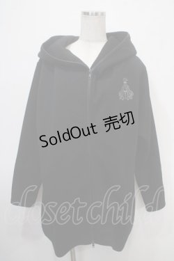 画像1: ALGONQUINS / ロゴ刺繍ブルゾン F 黒 Y-25-04-30-128-AL-JA-SZ-ZT-C046
