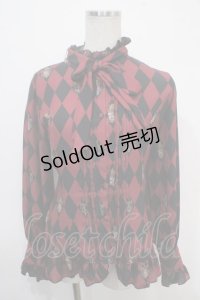 ATELIER PIERROT / Diamond Circus ブラウス  ワイン Y-25-04-30-130-EL-BL-SZ-ZY