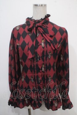 画像1: ATELIER PIERROT / Diamond Circus ブラウス  ワイン Y-25-04-30-130-EL-BL-SZ-ZY