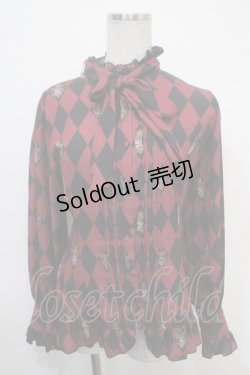 画像1: ATELIER PIERROT / Diamond Circus ブラウス  ワイン Y-25-04-30-130-EL-BL-SZ-ZY