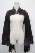 Ozz oneste / 矢絣Pt入りモダン振袖ボレロ  黒 Y-25-04-30-131-OO-TO-SZ-ZY