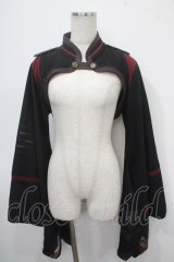 Ozz oneste / 矢絣Pt入りモダン振袖ボレロ  黒 Y-25-04-30-131-OO-TO-SZ-ZY