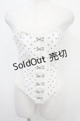alice auaa / ドットコルセット 3 ホワイト Y-25-04-30-135-AA-TO-SZ-ZY