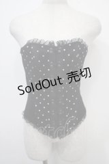 alice auaa / ドットコルセット 3 ブラック Y-25-04-30-136-AA-TO-SZ-ZY