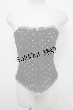 画像1: alice auaa / ドットコルセット 3 ブラック Y-25-04-30-136-AA-TO-SZ-ZY