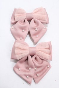m petit by misako / ヘアクリップ2点セット  中桃 Y-25-04-30-021-LO-AC-SZ-ZY