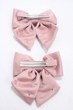 画像2: m petit by misako / ヘアクリップ2点セット  中桃 Y-25-04-30-021-LO-AC-SZ-ZY