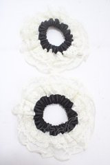 m petit by misako / AMレース2Pシュシュ  中黒 Y-25-04-30-026-LO-ZA-SZ-ZY