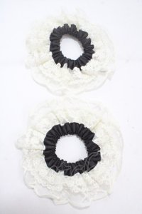 m petit by misako / AMレース2Pシュシュ  中黒 Y-25-04-30-026-LO-ZA-SZ-ZY