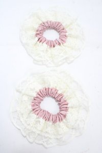 m petit by misako / AMレース2Pシュシュ  中桃 Y-25-04-30-027-LO-ZA-SZ-ZY