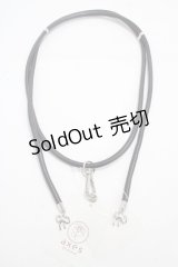 axes femme / スライド丸紐スマホストラップ  黒 Y-25-04-30-029-AX-ZA-SZ-ZT422-F005