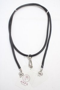 axes femme / スライド丸紐スマホストラップ  黒 Y-25-04-30-029-AX-ZA-SZ-ZY