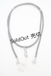 axes femme / スライド丸紐スマホストラップ  黒 Y-25-04-30-029-AX-ZA-SZ-ZT422-F005