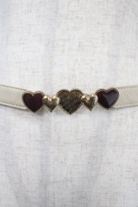 axes femme / ハートモチーフ細ベルト  キナリ Y-25-04-30-031-AX-ZA-SZ-ZY