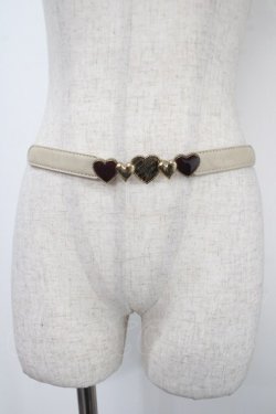 画像2: axes femme / ハートモチーフ細ベルト  キナリ Y-25-04-30-031-AX-ZA-SZ-ZY