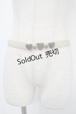 画像2: axes femme / ハートモチーフ細ベルト  キナリ Y-25-04-30-031-AX-ZA-SZ-ZT150-F002