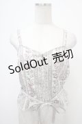 axes femme / リボン付ビスチェ  白 Y-25-05-05-033-AX-TO-SZ-ZY