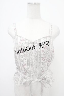 画像1: axes femme / リボン付ビスチェ  白 Y-25-05-05-033-AX-TO-SZ-ZY