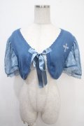 ALICE and the PIRATES / A/Pクロス刺繍フリル袖ボレロ  ブルー Y-25-05-05-041-PA-TO-SZ-ZY