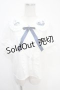 Amavel / Jerryfish Aquarium ブラウス  白 Y-25-05-05-042-CA-BL-SZ-ZY