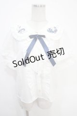 Amavel / Jerryfish Aquarium ブラウス  白 Y-25-05-05-042-CA-BL-SZ-ZY