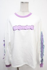 ACDC　RAG / melty planet　ロンクT  白 Y-25-05-05-046-PU-TO-SZ-ZY