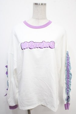 画像1: ACDC　RAG / melty planet　ロンクT  白 Y-25-05-05-046-PU-TO-SZ-ZY