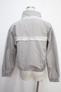 画像2: Fickle Bebe / レース付きブルゾン  グレー Y-25-05-05-047-0-TO-SZ-ZY