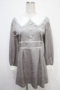 evelyn / ジャガードレースワンピース  グレー Y-25-05-05-052-LO-OP-SZ-ZY