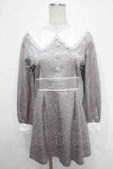 evelyn / ジャガードレースワンピース  グレー Y-25-05-05-052-LO-OP-SZ-ZY