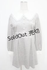evelyn / ジャガードレースワンピース  グレー Y-25-05-05-052-LO-OP-SZ-ZT043