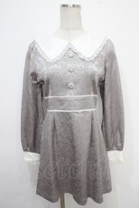 evelyn / ジャガードレースワンピース  グレー Y-25-05-05-052-LO-OP-SZ-ZT043