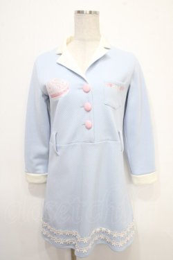 画像1: Swankiss / Doll Cherryワンピース F サックス Y-25-05-05-056-CA-OP-SZ-ZY