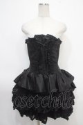 ATELIER PIERROT / mini corset one piece  黒 Y-25-05-05-065-EL-SK-SZ-ZY