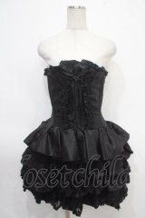 ATELIER PIERROT / mini corset one piece  黒 Y-25-05-05-065-EL-SK-SZ-ZY