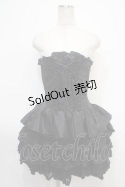 画像1: ATELIER PIERROT / mini corset one piece  黒 Y-25-05-05-065-EL-SK-SZ-ZY