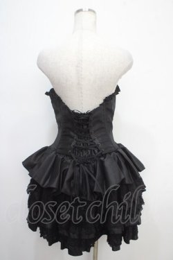 画像2: ATELIER PIERROT / mini corset one piece  黒 Y-25-05-05-065-EL-SK-SZ-ZY
