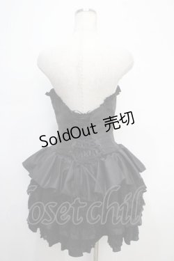 画像2: ATELIER PIERROT / mini corset one piece  黒 Y-25-05-05-065-EL-SK-SZ-ZY