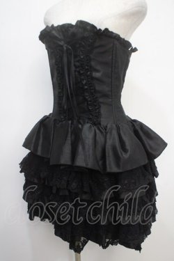 画像3: ATELIER PIERROT / mini corset one piece  黒 Y-25-05-05-065-EL-SK-SZ-ZY