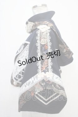 画像4: Ozz oneste / 巫祭神装ショートパーカー  紺 Y-25-05-05-068-OO-TO-SZ-ZY