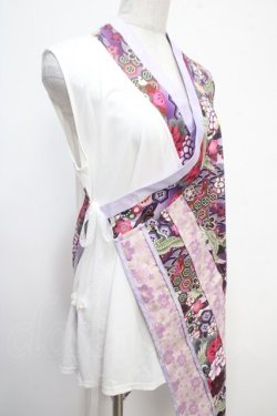 画像4: Qutie Frash / 着物インナーチュニック  白×パープル Y-25-05-05-069-QU-TO-SZ-ZY