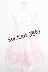 BABY,THE STARS SHINE BRIGHT / シズクレースのロコココモノ柄ジャンパースカートI  ピンク Y-25-05-05-075-BA-OP-SZ-ZY