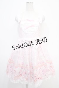 BABY,THE STARS SHINE BRIGHT / シズクレースのロコココモノ柄ジャンパースカートI  ピンク Y-25-05-05-075-BA-OP-SZ-ZY