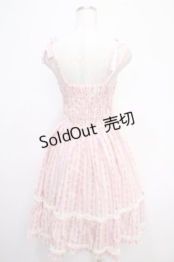 画像2: metamorphose / シャーリングジャンパースカート(花柄)  ピンク Y-25-05-05-076-ME-OP-SZ-ZY
