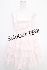 Angelic Pretty / Prettyフリルジャンパースカート  ピンク Y-25-05-05-079-AP-OP-SZ-ZY